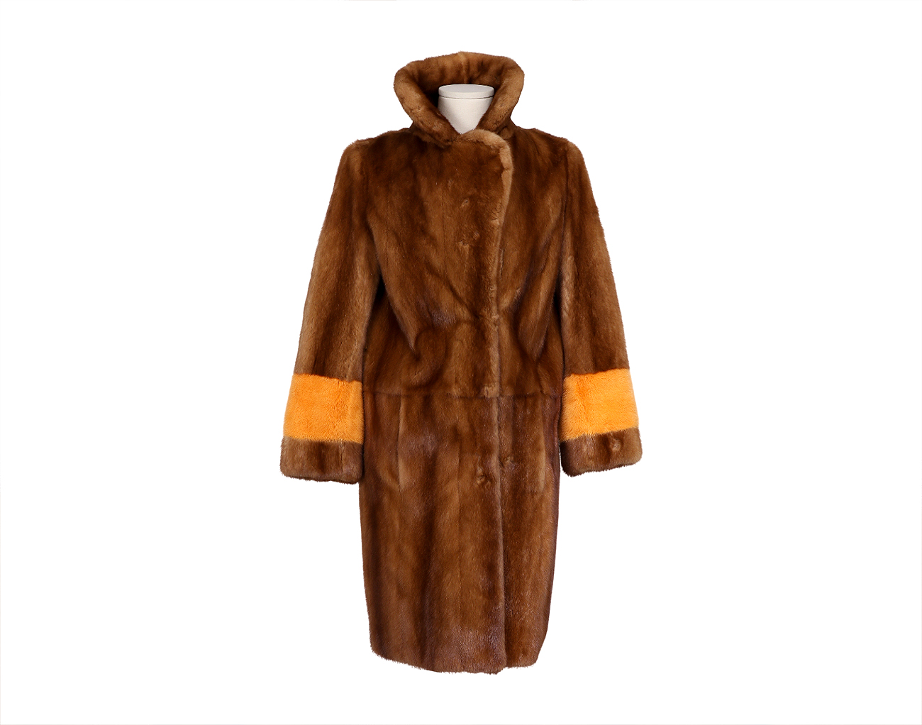 시모네타 라비짜 밍크 코트 브라운 38