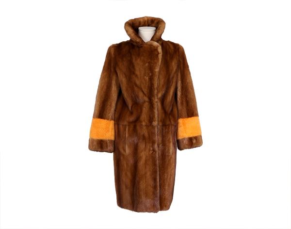 시모네타 라비짜 밍크 코트 브라운 38