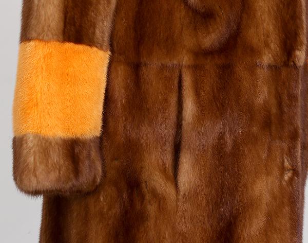 시모네타 라비짜 밍크 코트 브라운 38