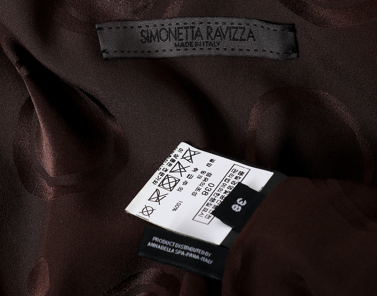 시모네타 라비짜 밍크 코트 브라운 38