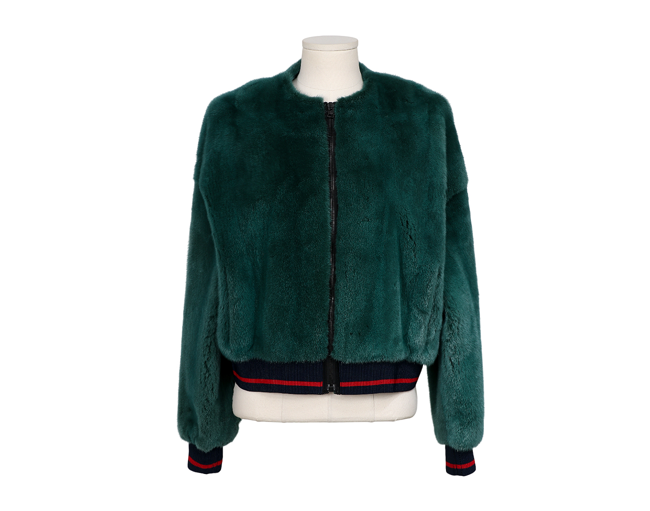 이네제 마레샬 밍크 재킷 그린 34