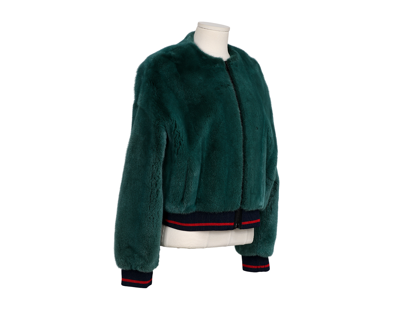 이네제 마레샬 밍크 재킷 그린 34