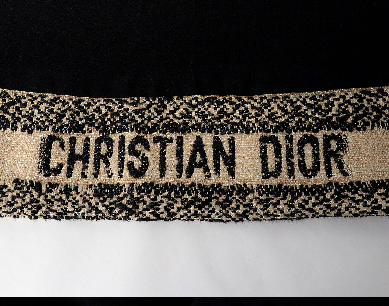 디올 체크 블레이저 재킷 베이지 블랙 36