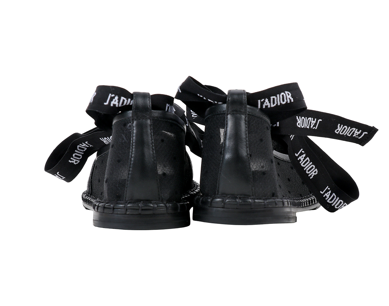 디올 나이슬리 D 에스파드릴 플랫 슈즈 블랙 36