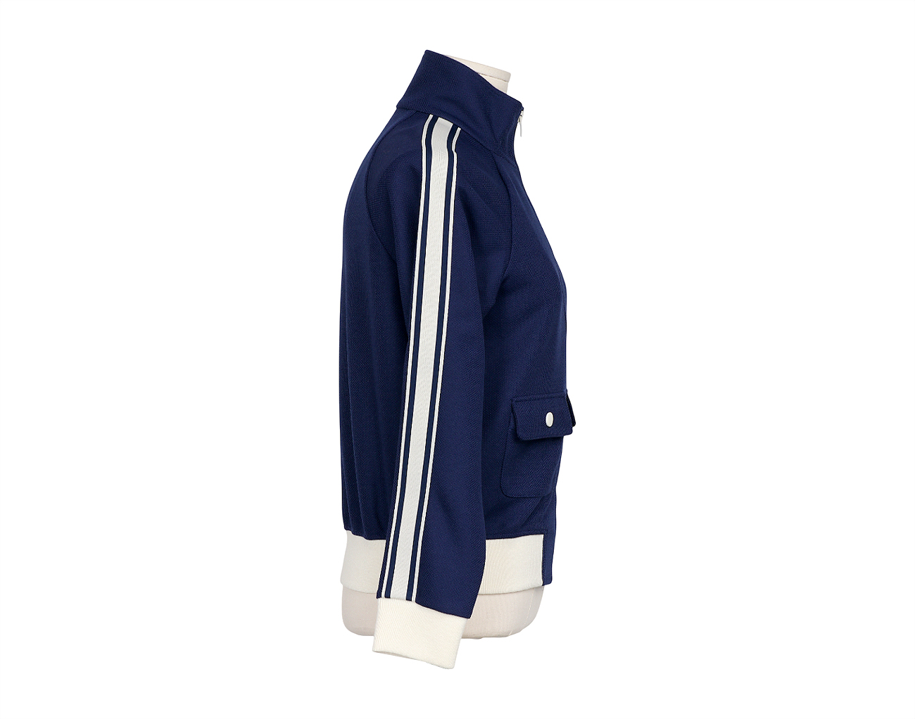 셀린느 크롭 트랙수트 재킷 네이비 오프 화이트 S