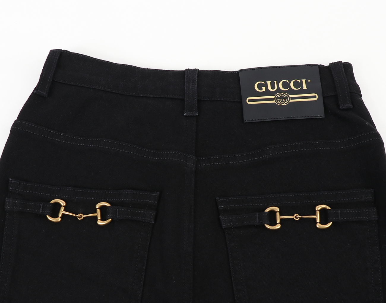 구찌 홀스빗 데님 팬츠 블랙 23