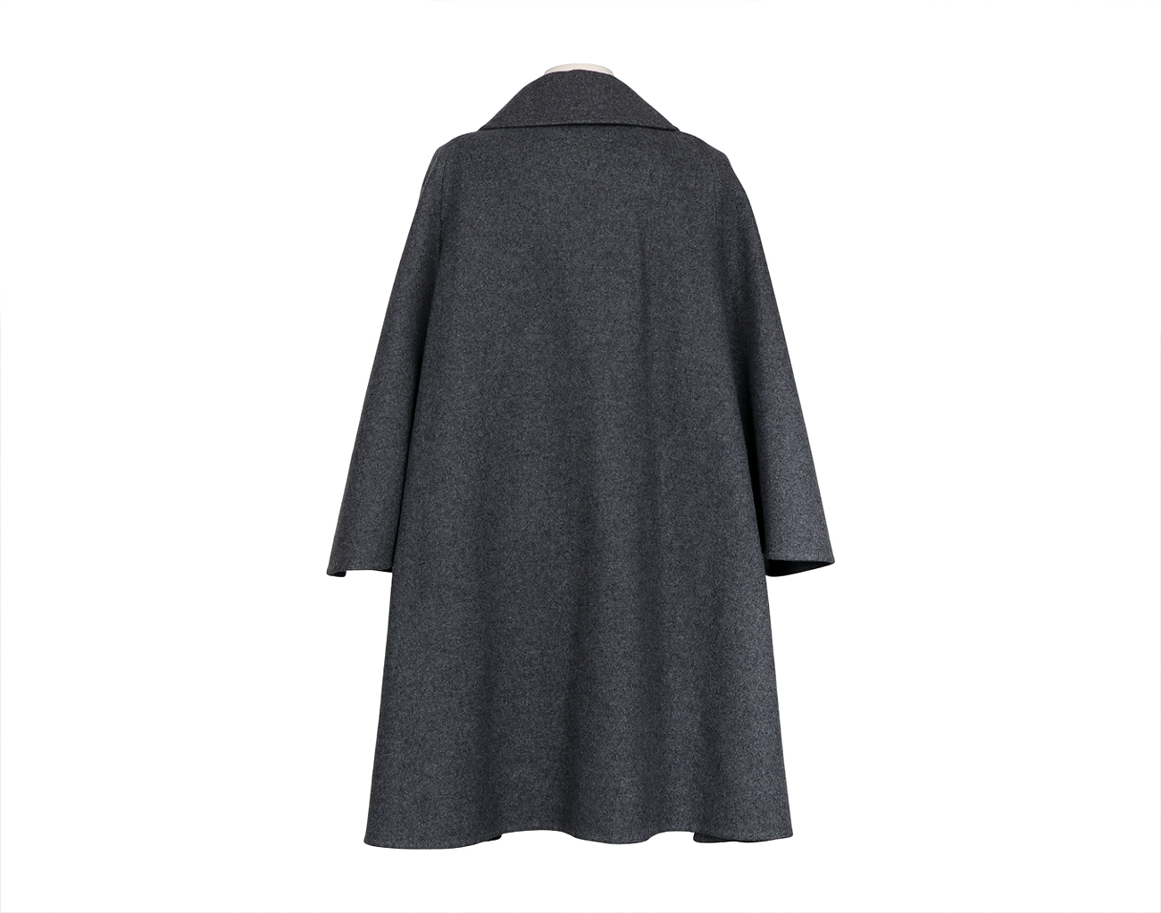 에르메스 캐시미어 케이프 코트 그리스 36