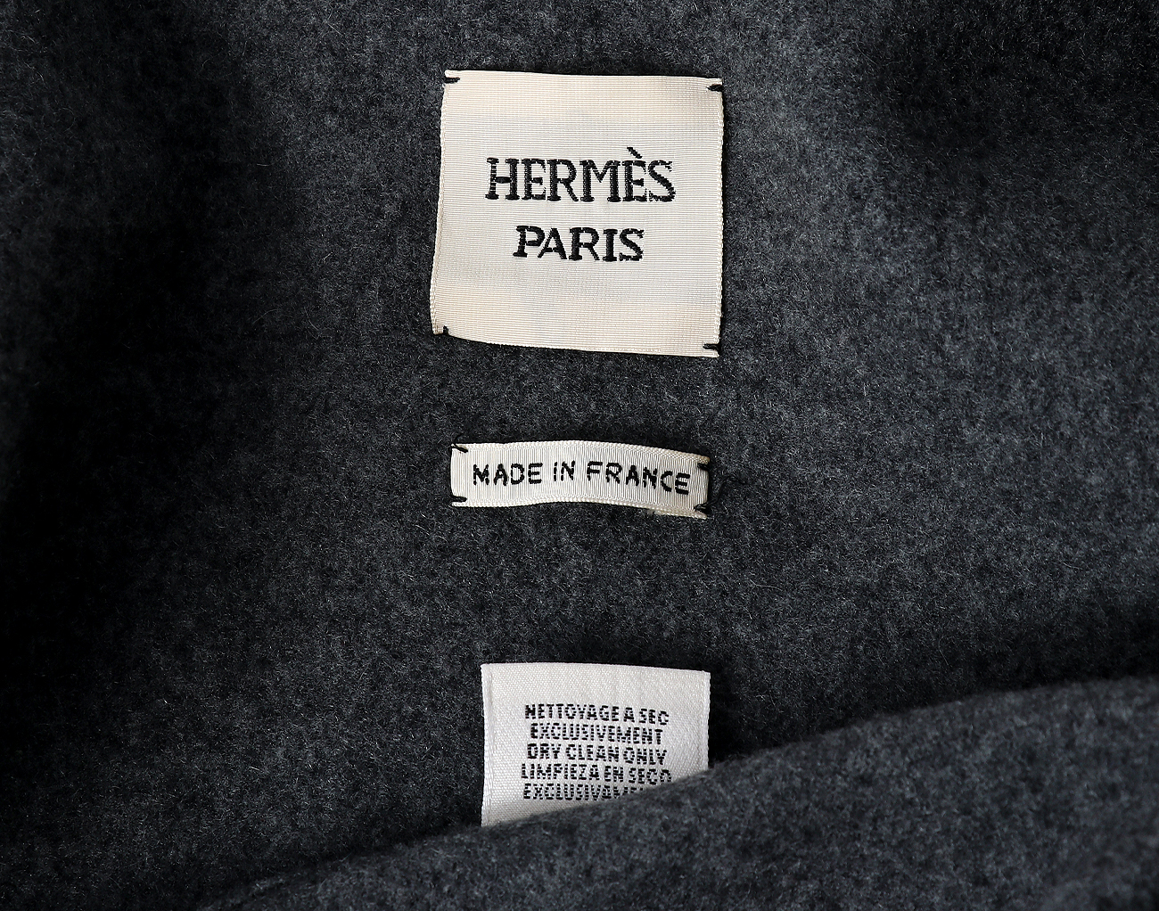 에르메스 캐시미어 케이프 코트 그리스 36