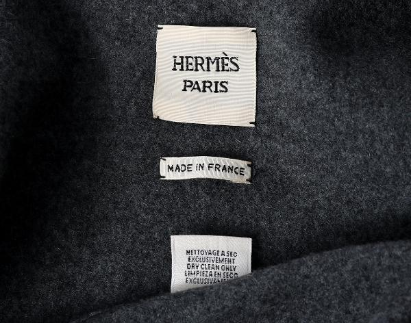 에르메스 캐시미어 케이프 코트 그리스 36