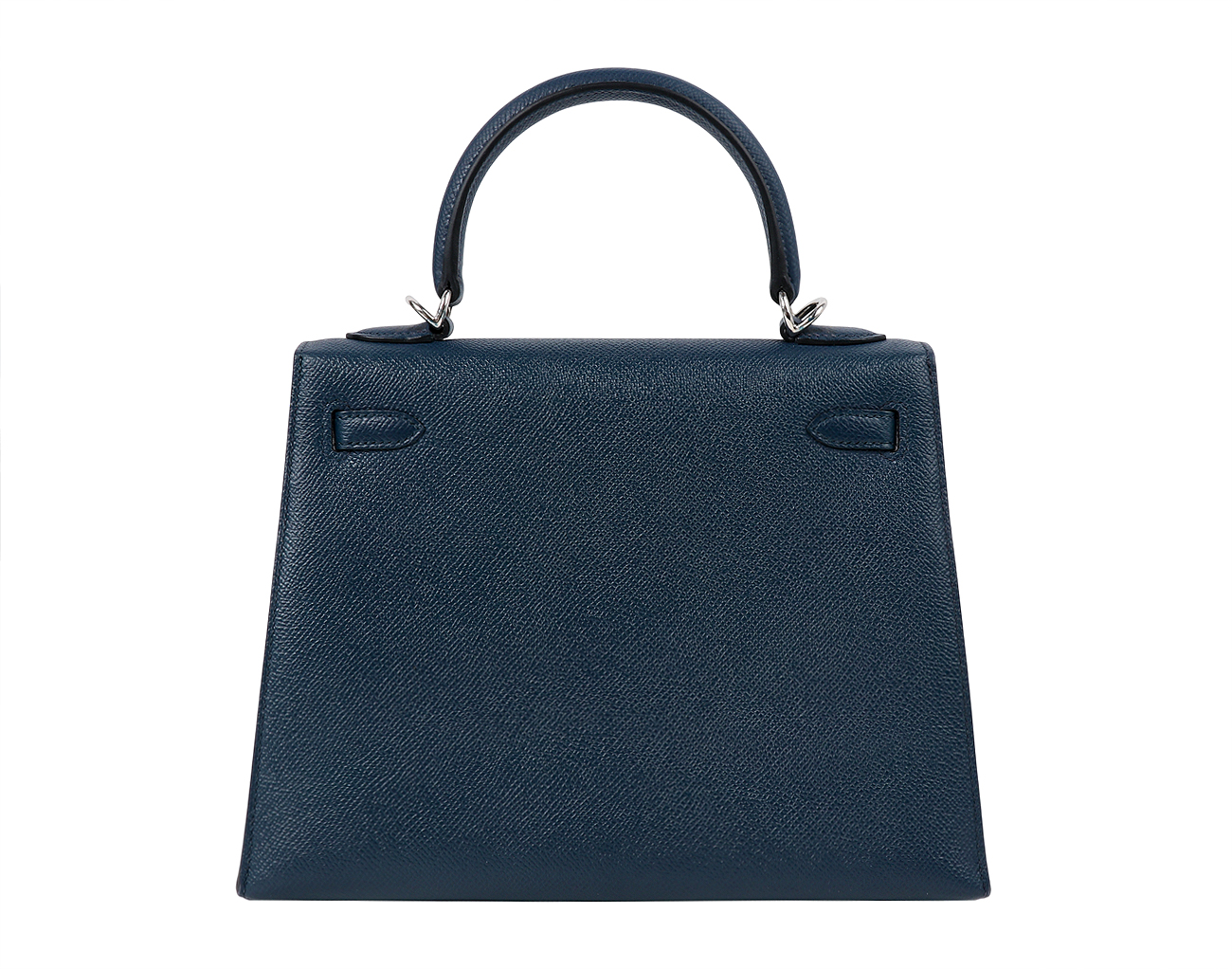 에르메스 셀리에 켈리 25 블루 드 프뤼스 은장 B