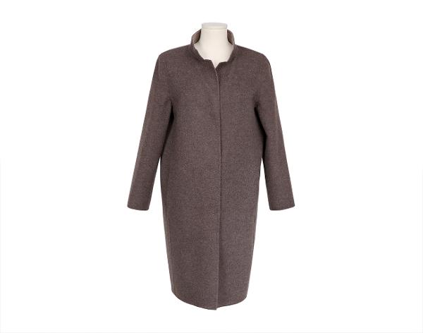 만조니 24 밍크 베스트 코트 브라운