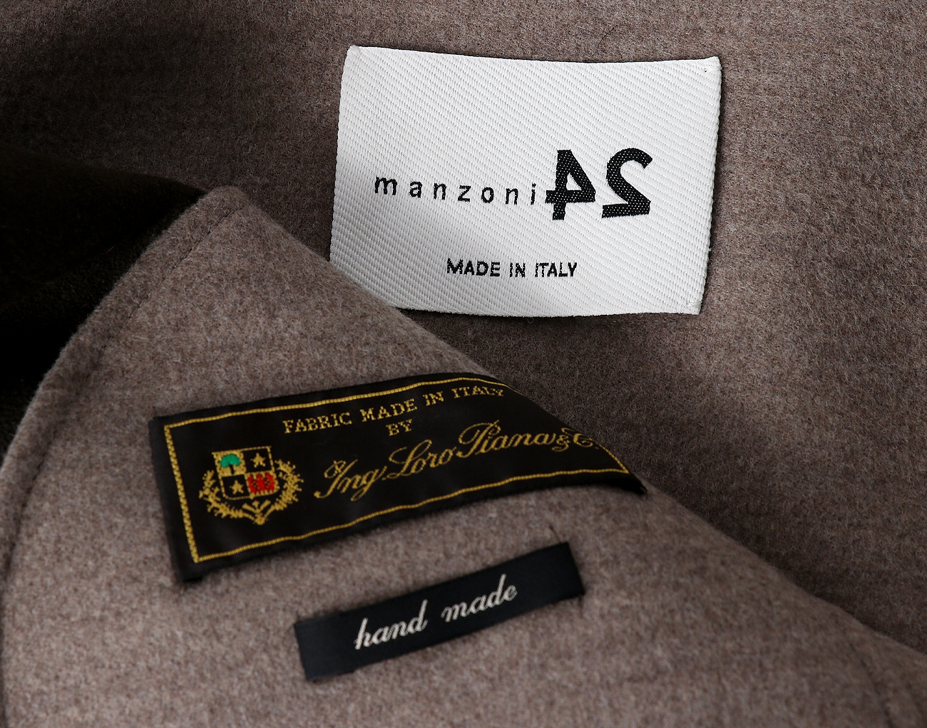 만조니 24 밍크 베스트 코트 브라운