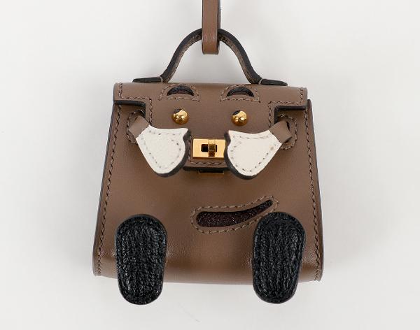 에르메스 켈리돌 백참 에토프 루즈 셀리에 나타 블랙 금장