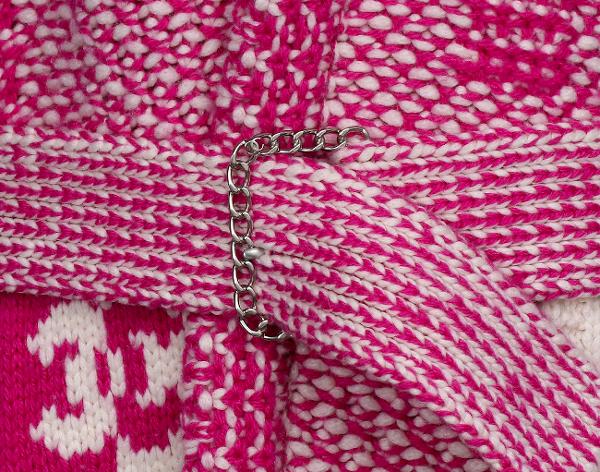 샤넬 코코 익스프레스 베스트 가디건 푸시아 핑크 화이트 36