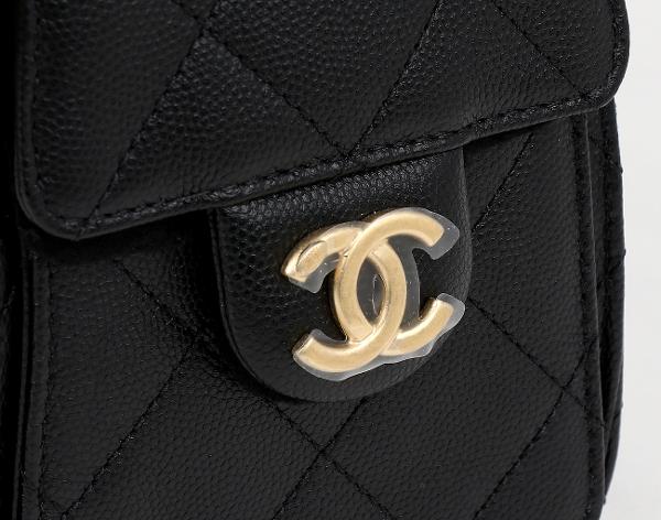 샤넬 25백 미니 블랙 금장 캐비어