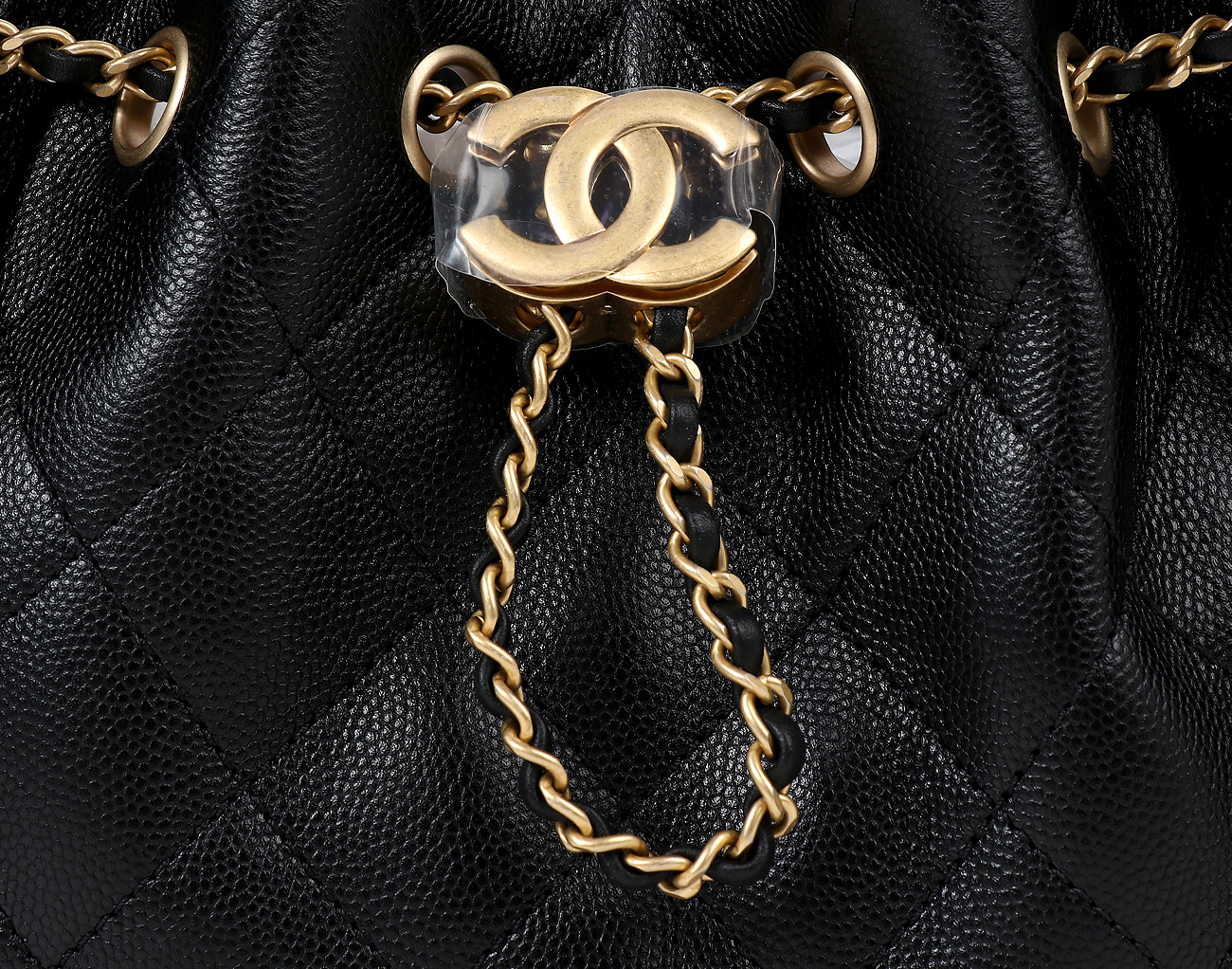 샤넬 25백 미니 블랙 금장 캐비어