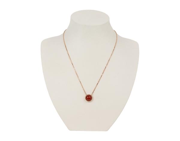 반클리프아펠 뻬를리 컬러 펜던트 로즈골드 커넬리언