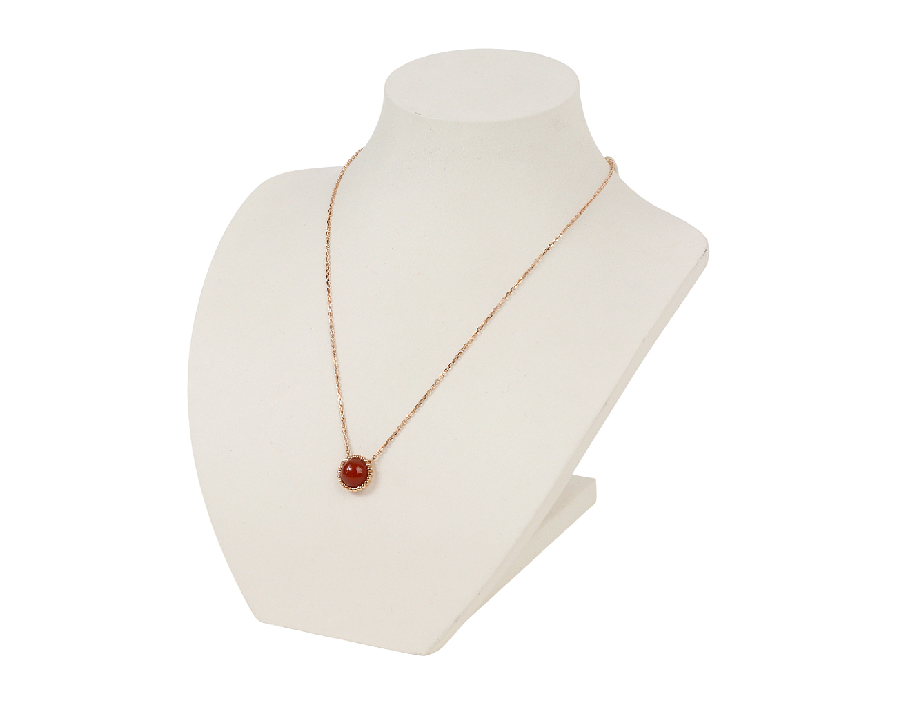반클리프아펠 뻬를리 컬러 펜던트 로즈골드 커넬리언