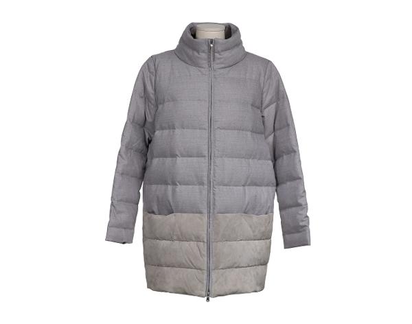 파비아나 필리피 투웨이 패딩 코트 그레이 베이지 42