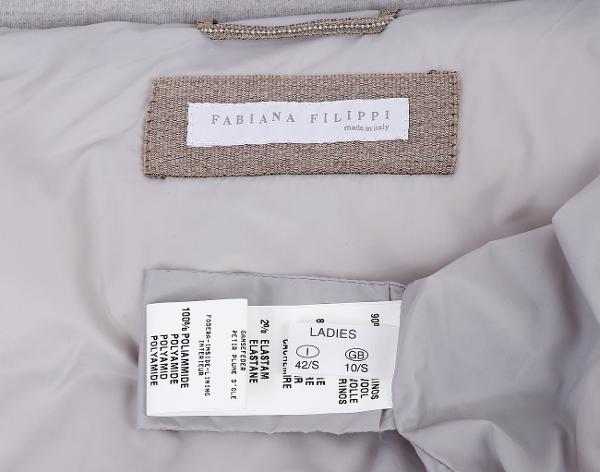 파비아나 필리피 투웨이 패딩 코트 그레이 베이지 42