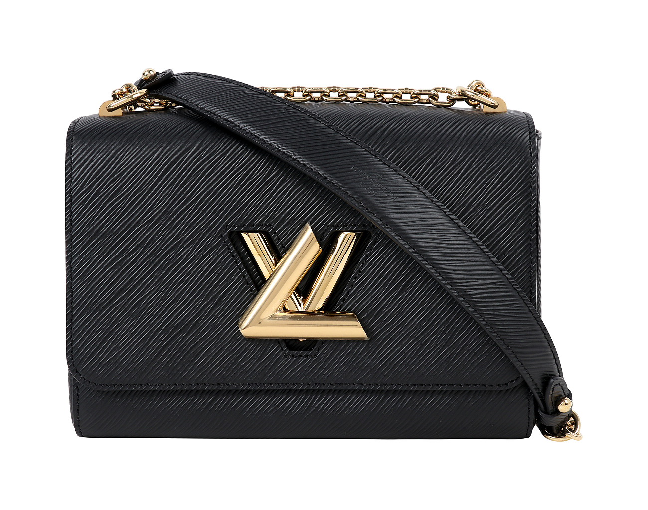 루이비통 트위스트 MM 블랙 금장