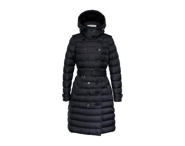 버버리 달머튼 롱 다운 재킷 블랙 L