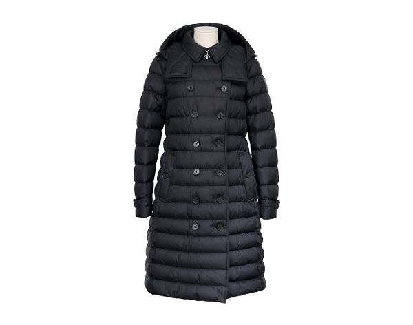 버버리 달머튼 롱 다운 재킷 블랙 L