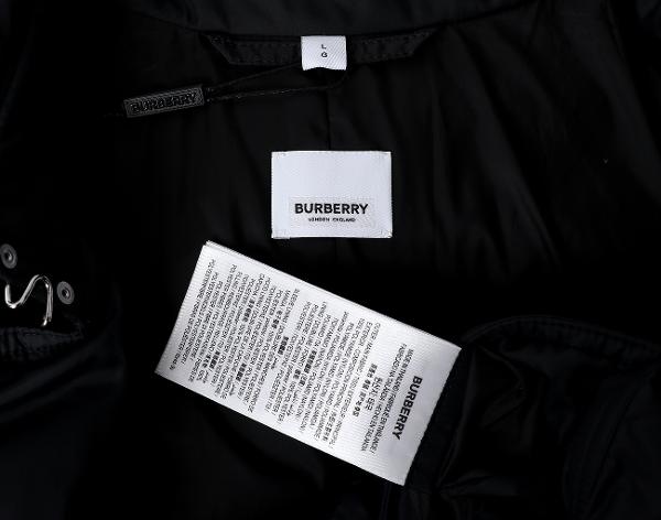 버버리 달머튼 롱 다운 재킷 블랙 L