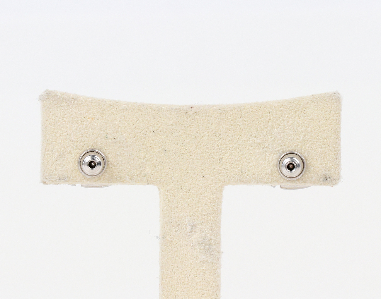 디올 CD 네이비 스터드 이어링 실버