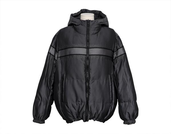 디올 리버시블 롱 푸퍼 재킷 그레이 에크루 오블리크 L