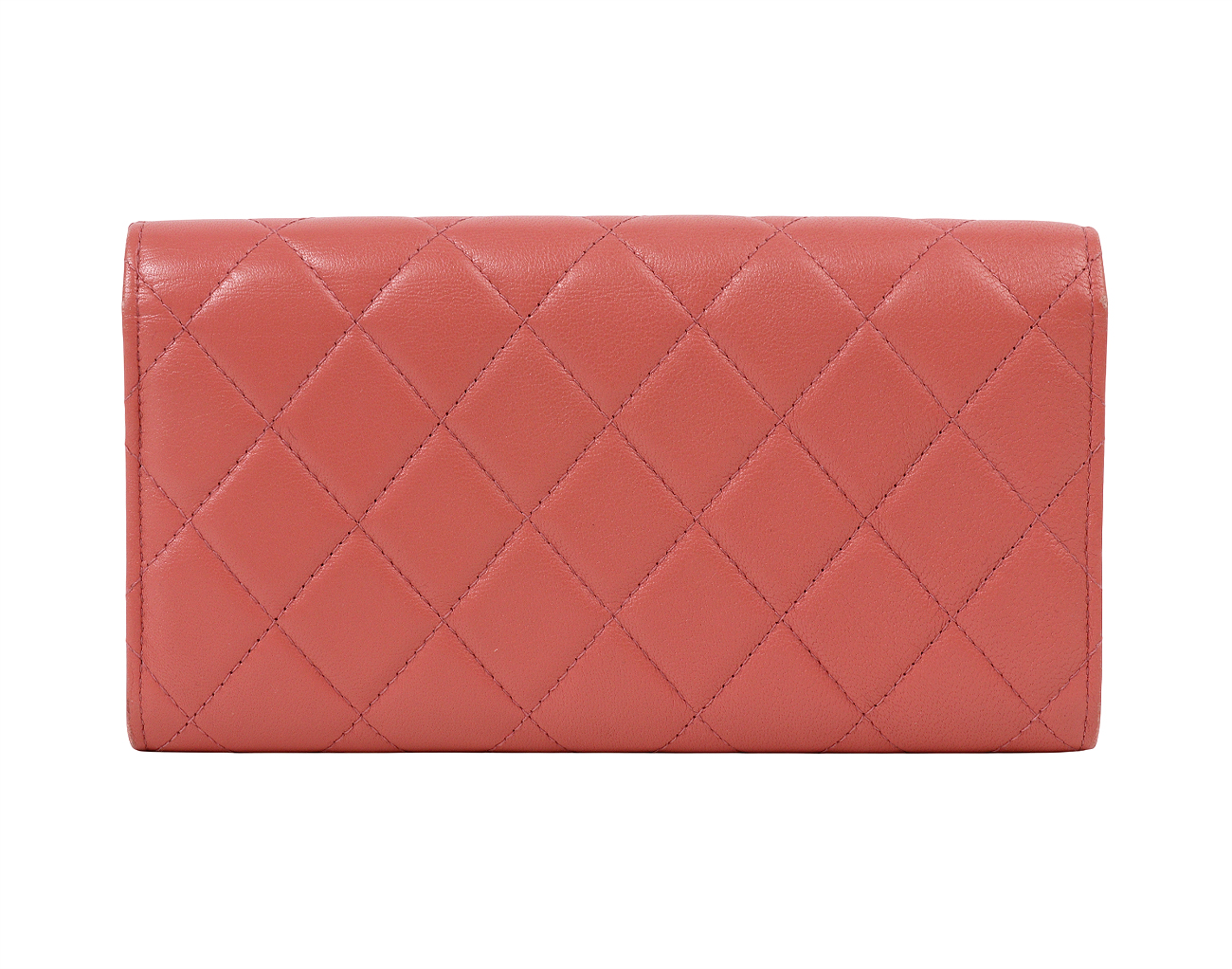 샤넬 19 체인 CC 클래식 플랩 장지갑 핑크 금장