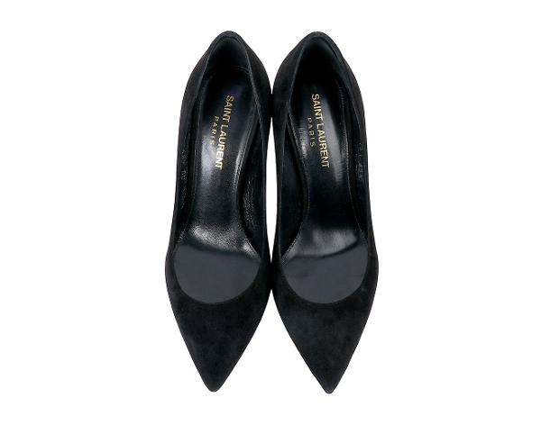 생로랑 스웨이드 클래식 펌프스 블랙 35 1/2