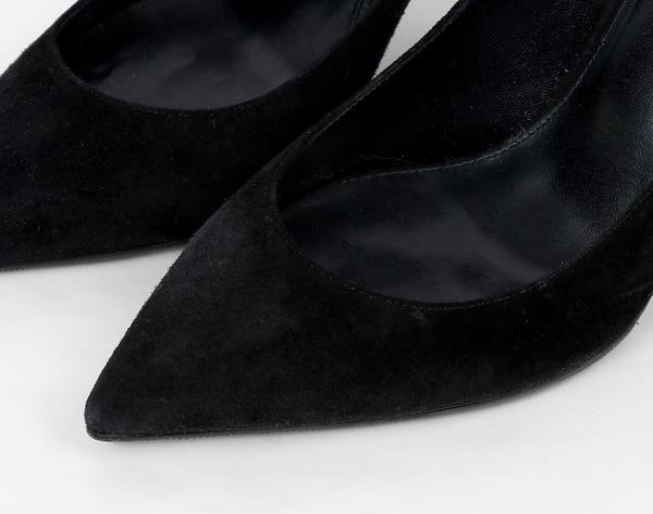 생로랑 스웨이드 클래식 펌프스 블랙 35 1/2