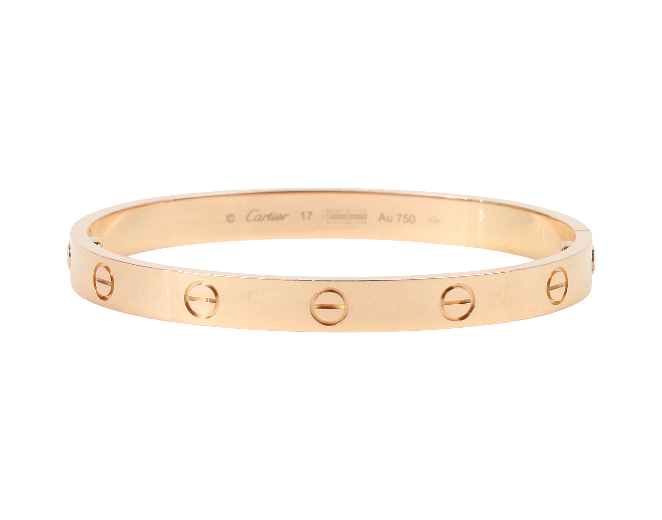 까르띠에 러브 브레이슬릿 핑크골드 17