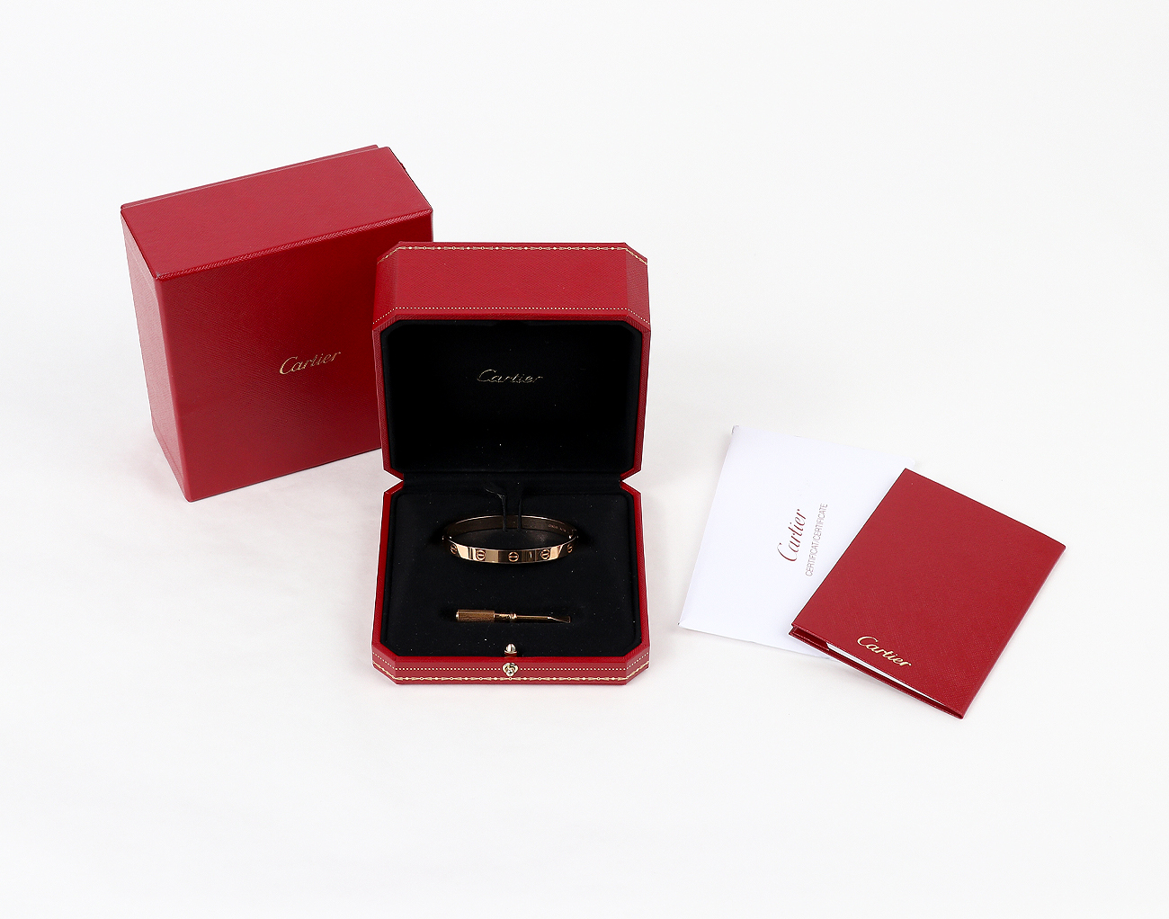 까르띠에 러브 브레이슬릿 핑크골드 17