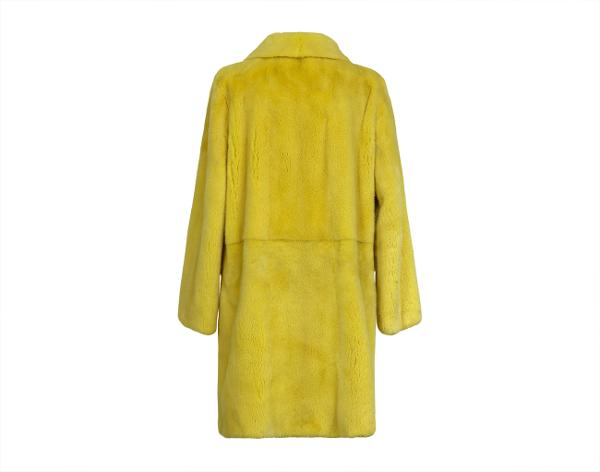 파비오가바찌 밍크 코트 옐로우 42