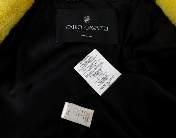 파비오가바찌 밍크 코트 옐로우 42