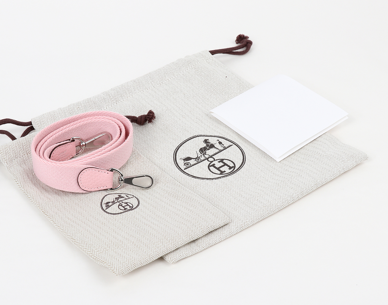 에르메스 미니 에블린 로즈 사쿠라 은장 W