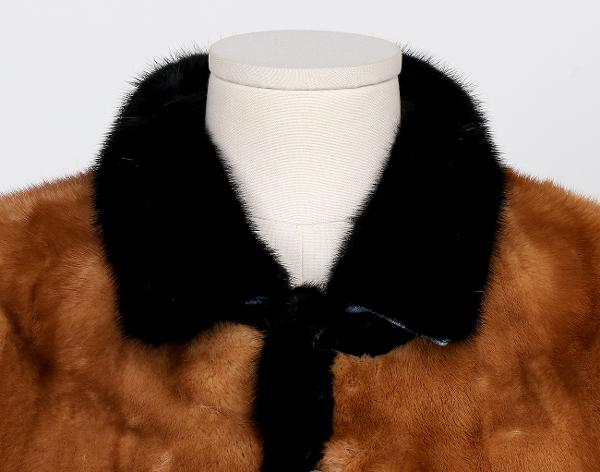 시모네타 라비짜 리버시블 데님 밍크 재킷 블루 블랙 브라운 38