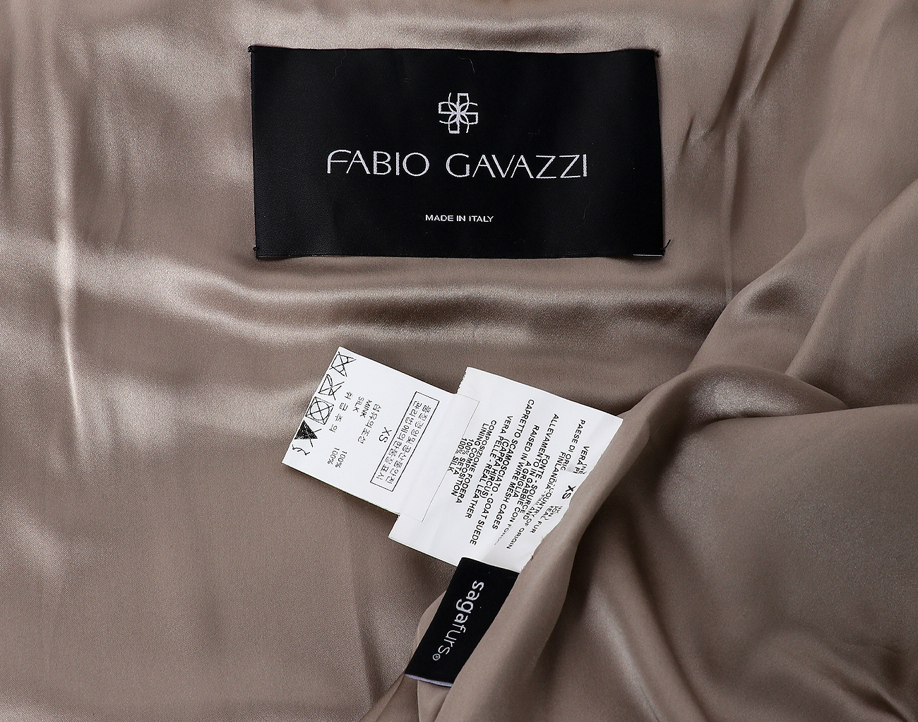 파비오가바찌 밍크 케이프 라이트 핑크 XS