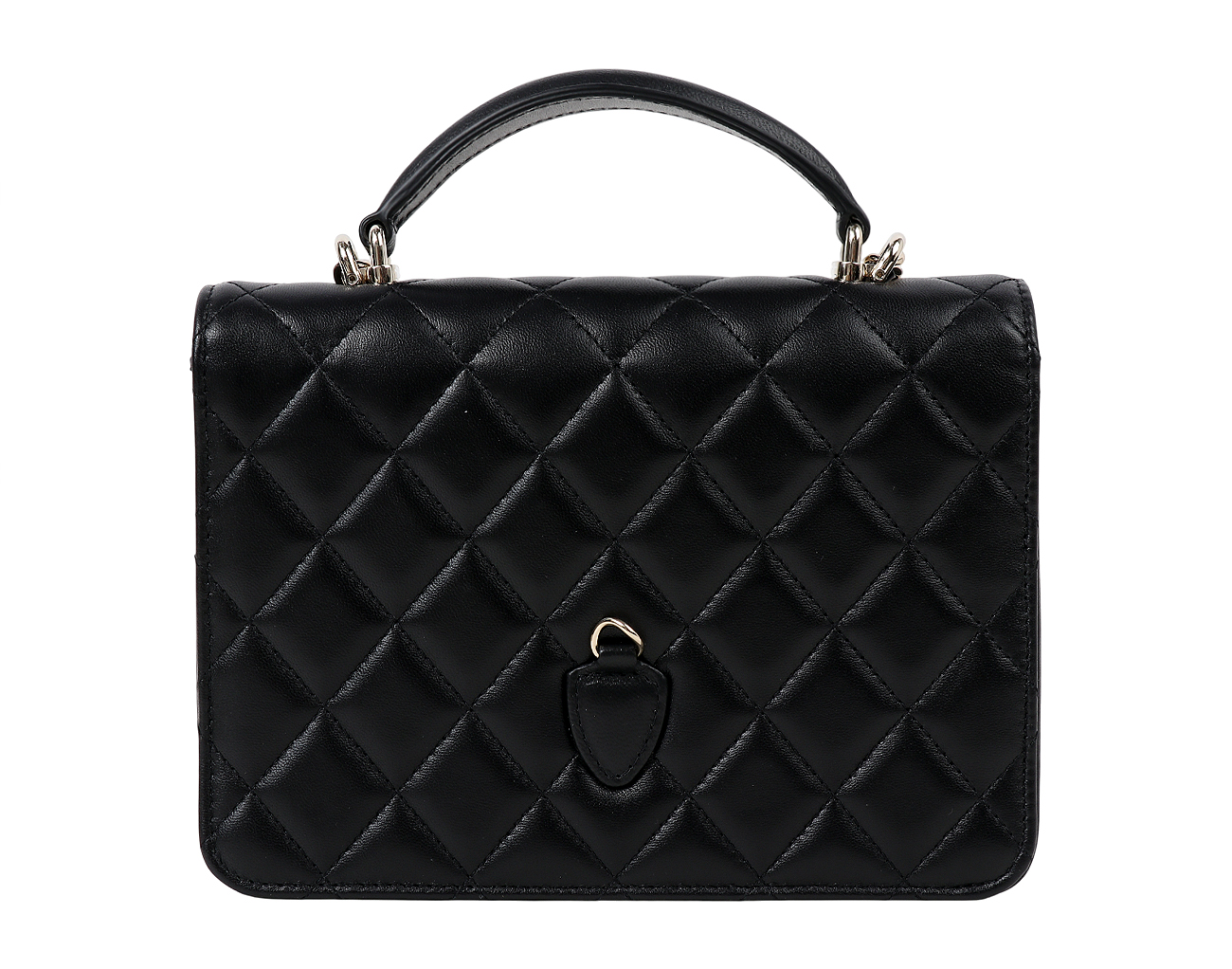 샤넬 탑핸들 스쿨백팩 블랙 샴페인골드