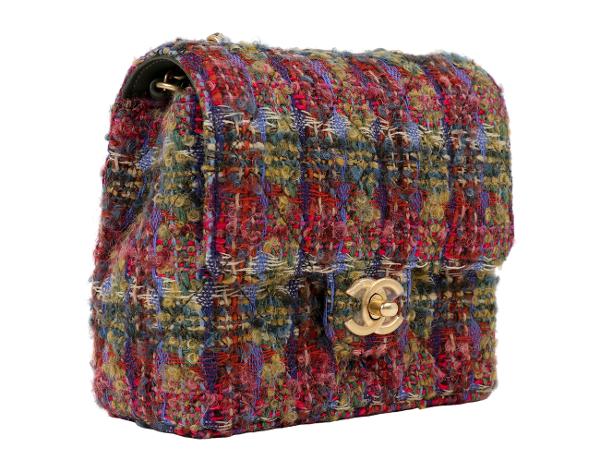 샤넬 트위드 쁘띠삭 멀티컬러 빈티지금장