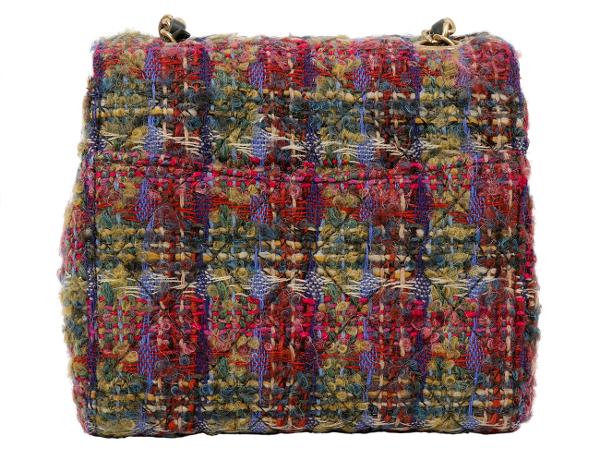 샤넬 트위드 쁘띠삭 멀티컬러 빈티지금장