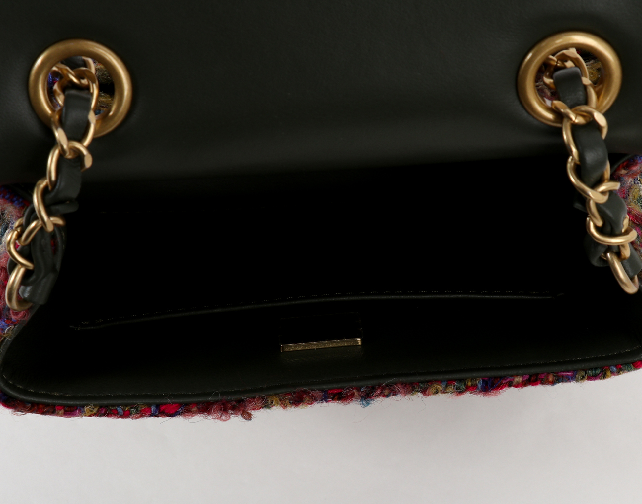 샤넬 트위드 쁘띠삭 멀티컬러 빈티지금장