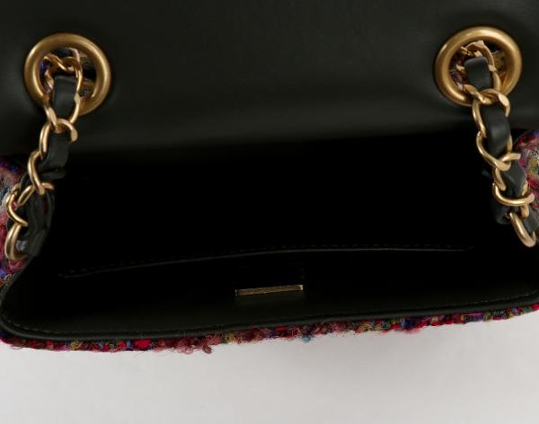 샤넬 트위드 쁘띠삭 멀티컬러 빈티지금장