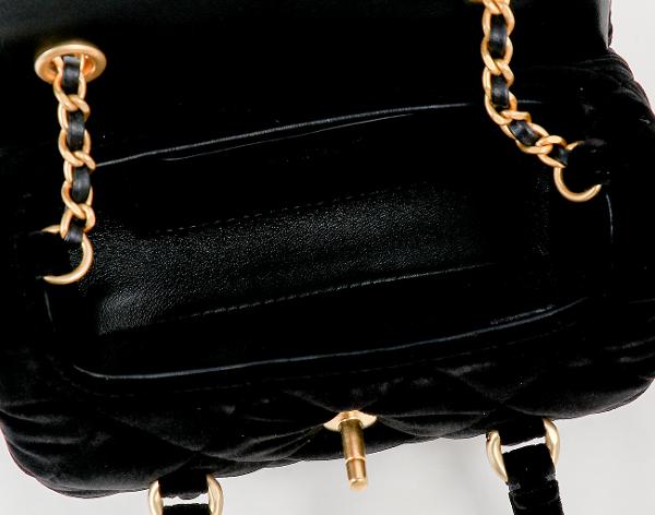 샤넬 벨벳 탑핸들 볼링 플랩백 블랙 빈티지금장