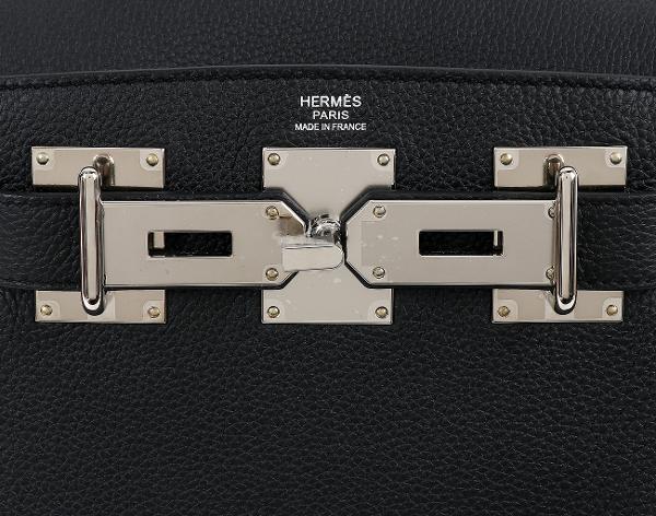 에르메스 핵 아도 PM 블랙 은장 W