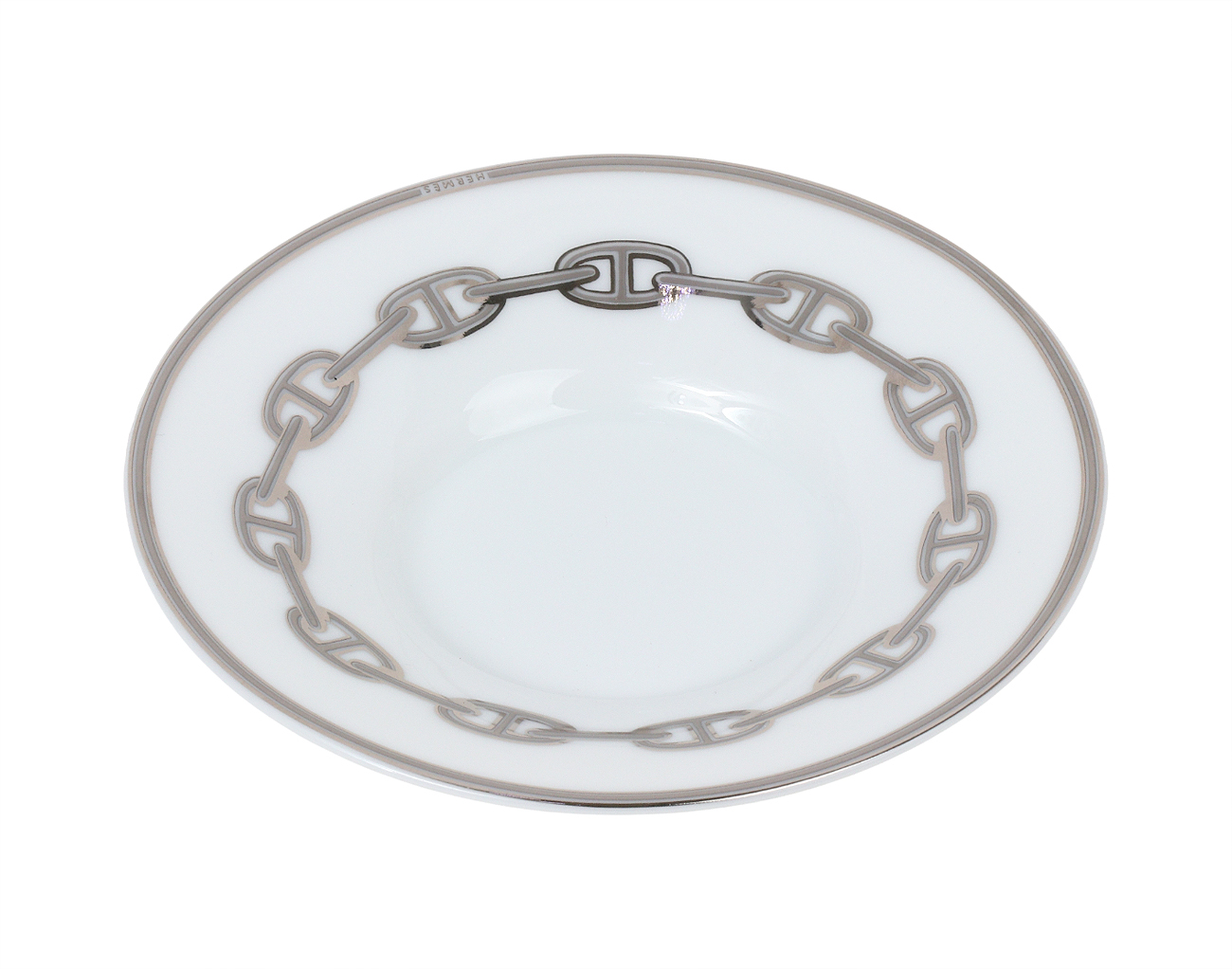 에르메스 샹달 플래티넘 커피 컵 앤 소서 Set