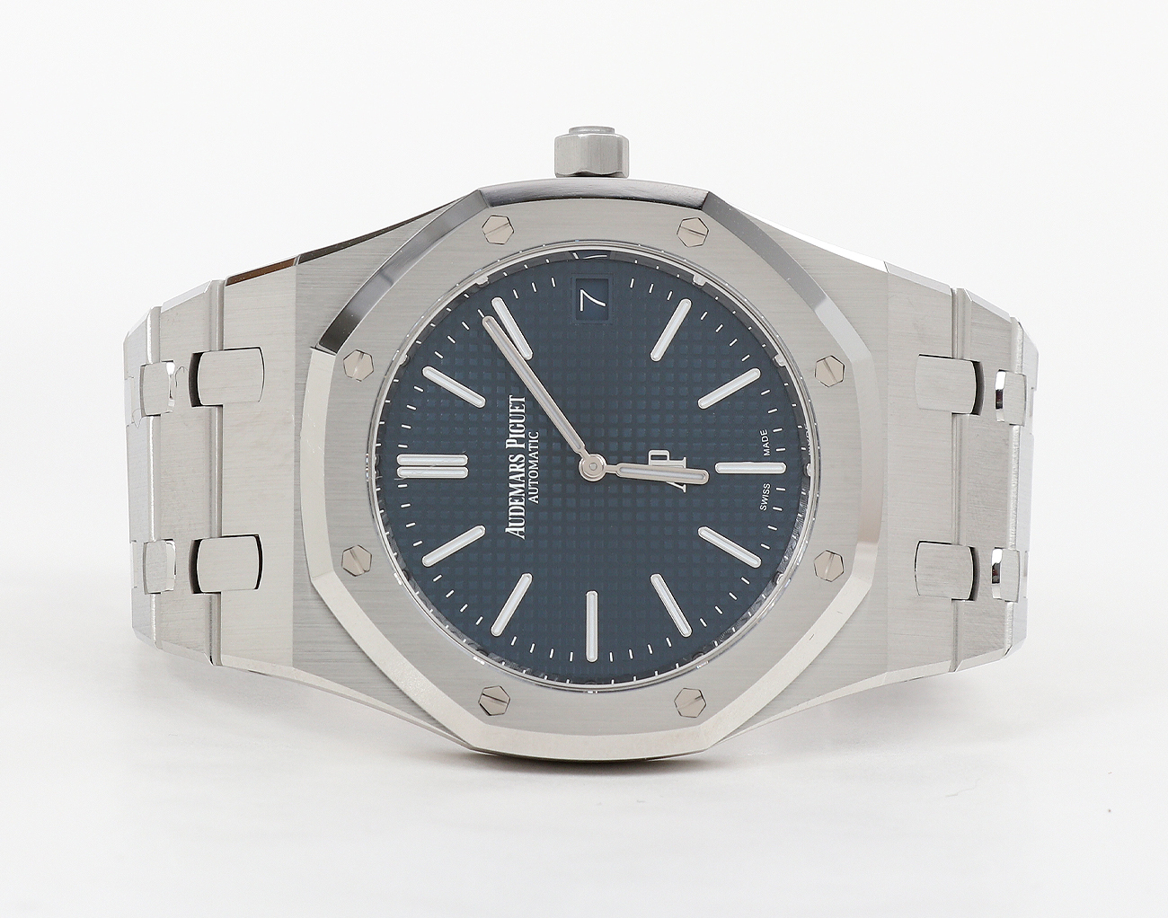 오데마피게 로얄오크 점보 엑스트라 씬 스틸 블루 다이얼 16202ST.OO.1240ST.02