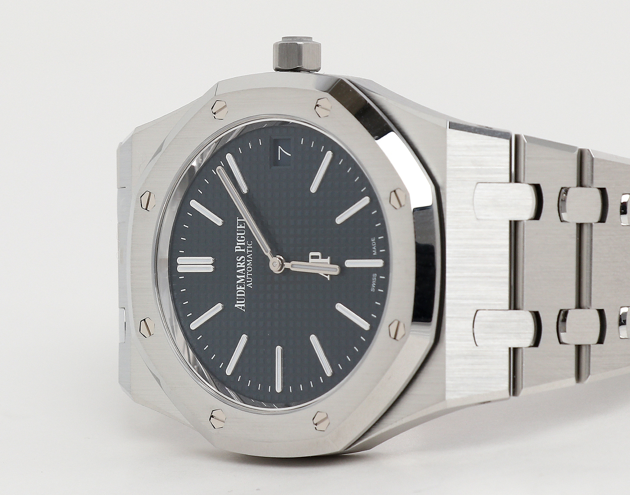 오데마피게 로얄오크 점보 엑스트라 씬 스틸 블루 다이얼 16202ST.OO.1240ST.02